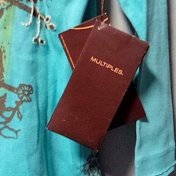 MULTIPLES brand ladies long sleeve pullover top. NWT.  Size Small. - Picture 3 of 7